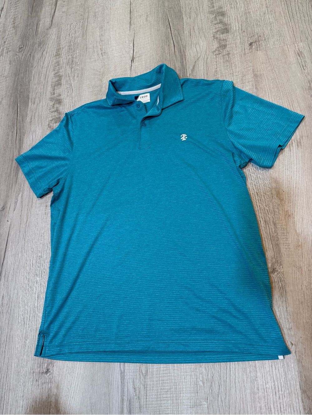 Izod Teal Short-Sleeve Polo